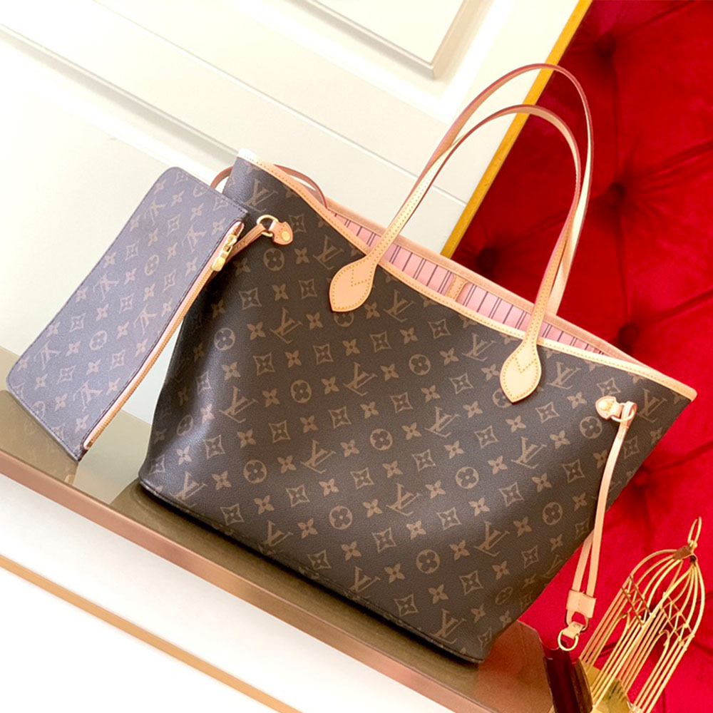Louis+Vuitton+Neverfull+Tote+MM+Black+Jacquard%2FFabric for sale