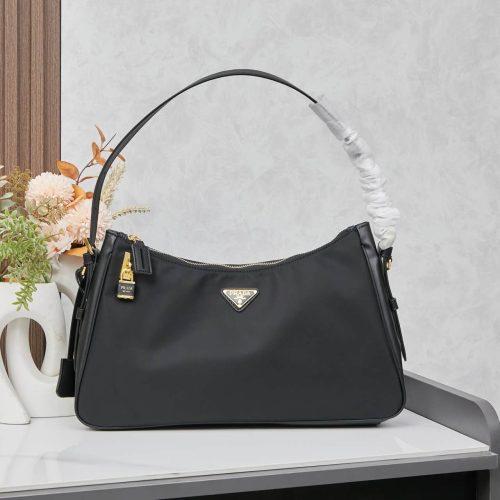 Prada Aimée large leather shoulder bag